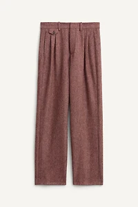 LIMITED EDITION HERRINGBONE WOOL PANTS