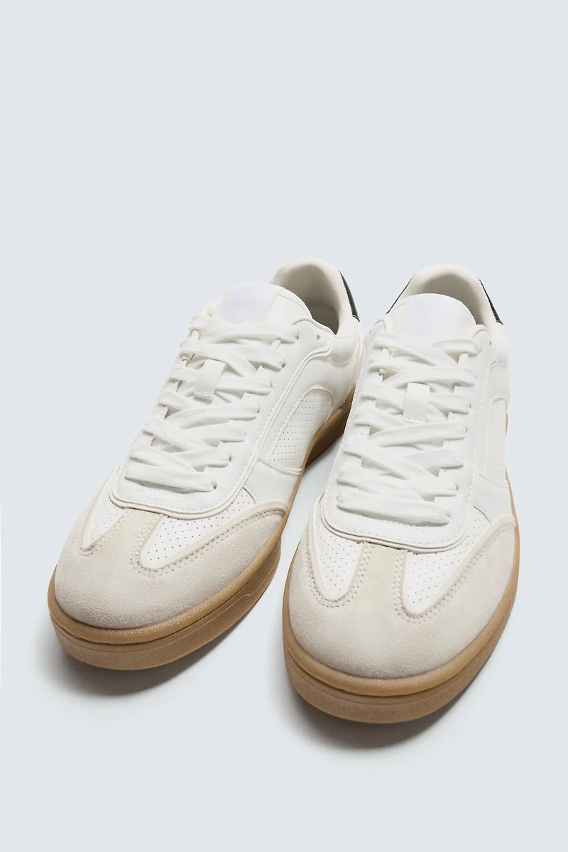 CONTRAST SOLE SNEAKERS