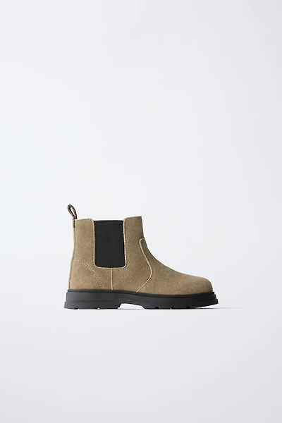 SPLIT LEATHER BOOTS