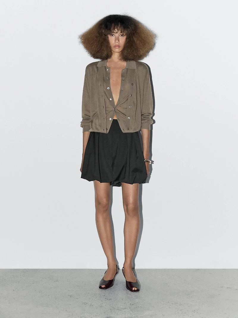 100% wool multi-way knit cardigan - STUDIO