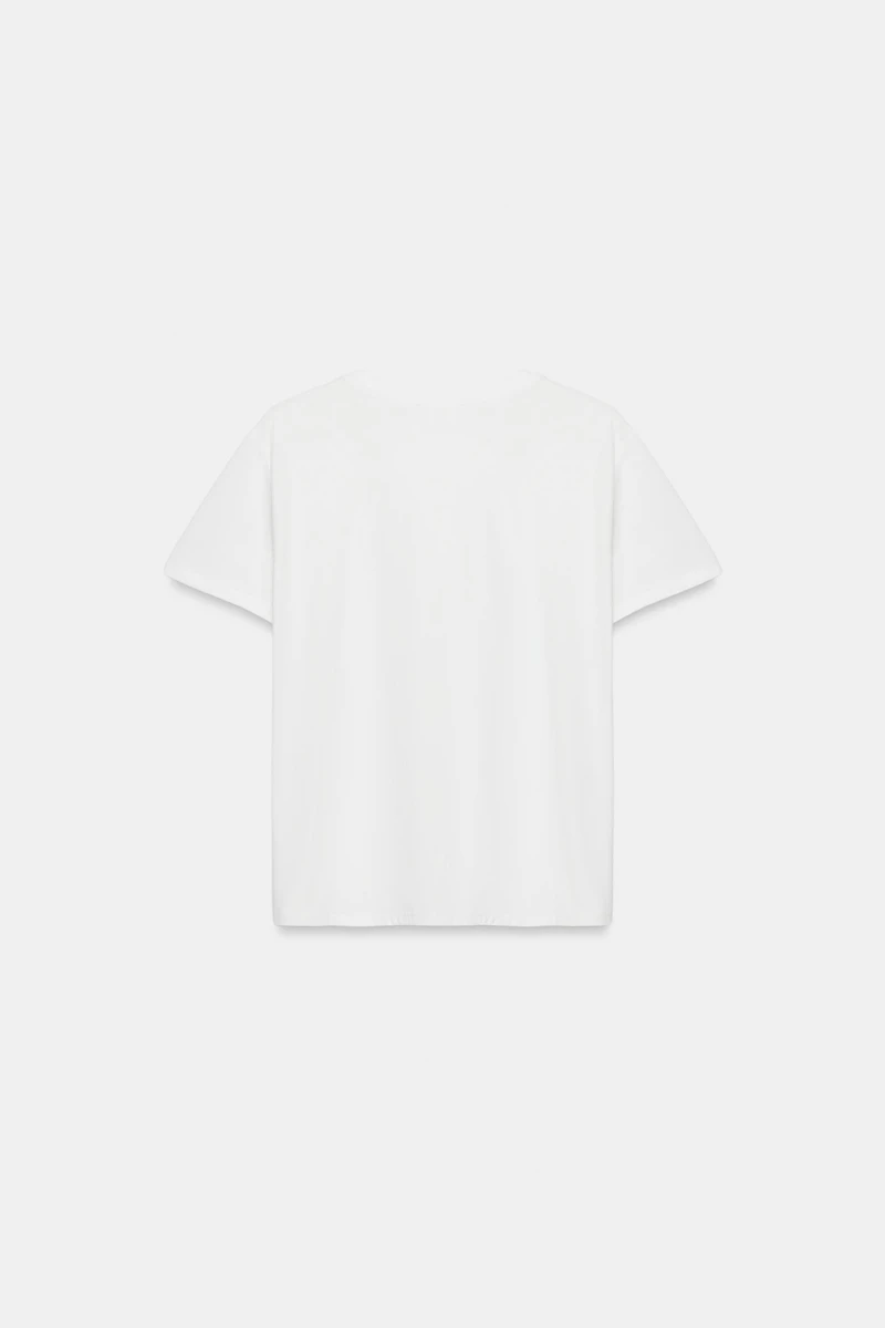 T-SHIRT EN COTON BRODÉ