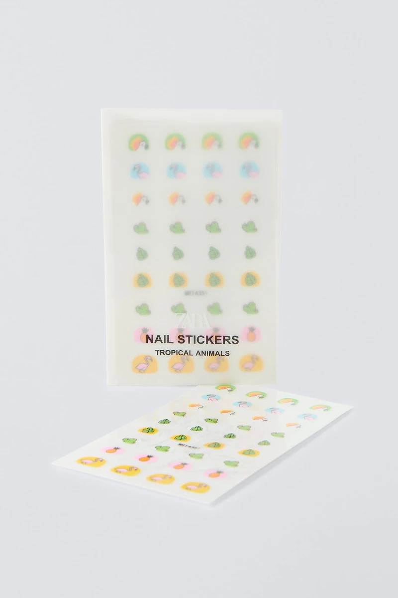 TROPICAL ANIMALS ZARA NAIL STICKERS