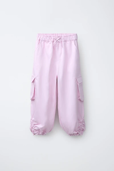 PANTALON BARREL FRONCÉ
