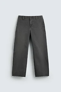 PANTALON CHINO COUPE DÉCONTRACTÉE DÉLAVÉ