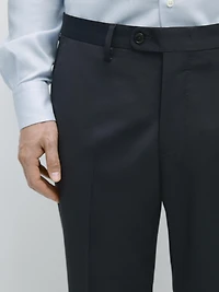 Pantalon de costume en laine froide