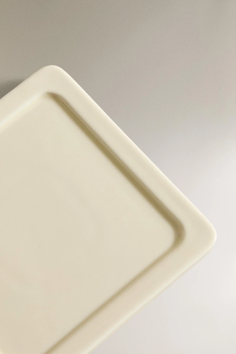SQUARE CERAMIC BATHROOM SOAP DISH
