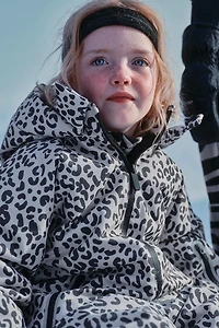 WATER RESISTANT AND WINDPROOF ANIMAL PRINT LONG JUMPSUIT