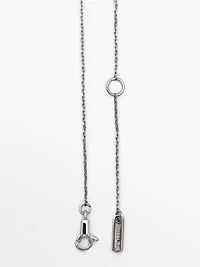 Collier mini pendentif pièce dentelle