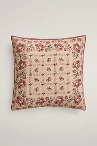 HOUSSE DE COUSSIN FLEURS