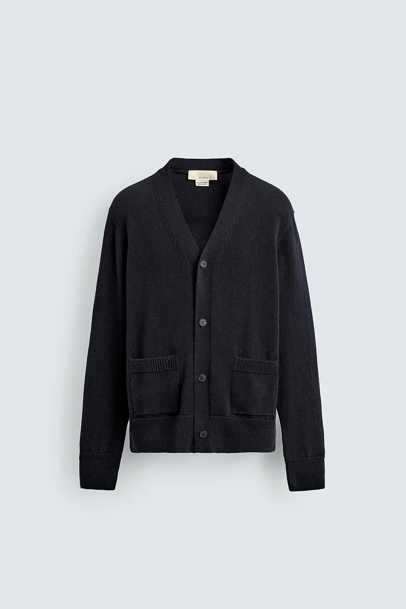 COTTON - LINEN CARDIGAN