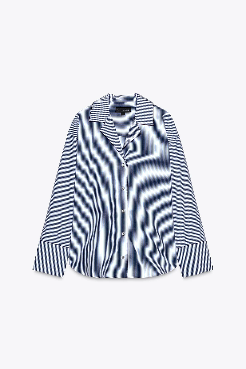 ZW COLLECTION CONTRAST TRIM SHIRT