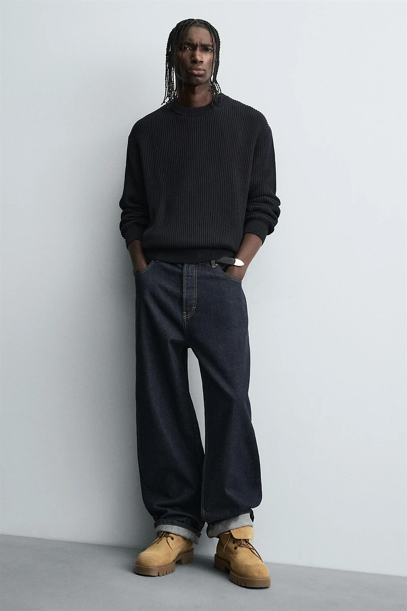 CHUNKY LEATHER ANKLE BOOTS