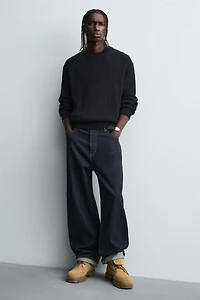 CHUNKY LEATHER ANKLE BOOTS