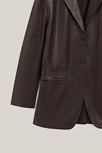 100% nappa leather blazer with pocket details - LIMITED EDITION