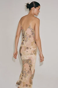 ZW COLLECTION PRINTED SLIP DRESS