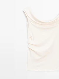 Draped top with knot detail