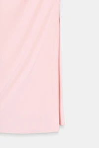 RUCHED HALTER DRESS