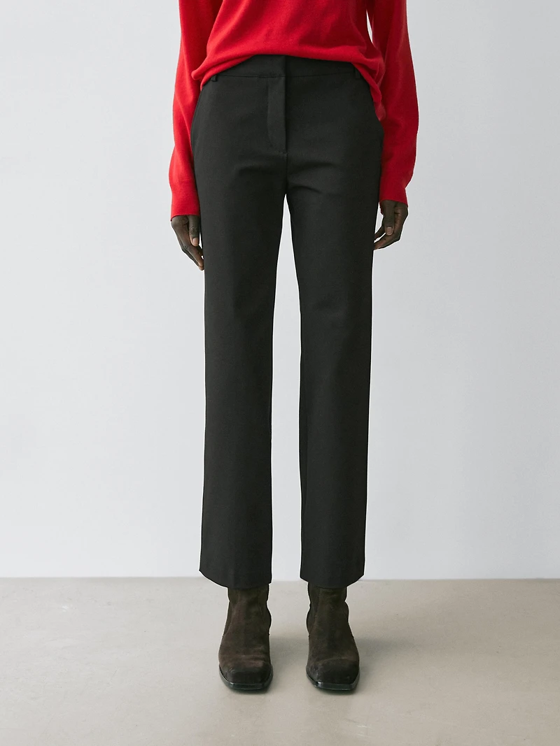 Straight-leg technical trousers