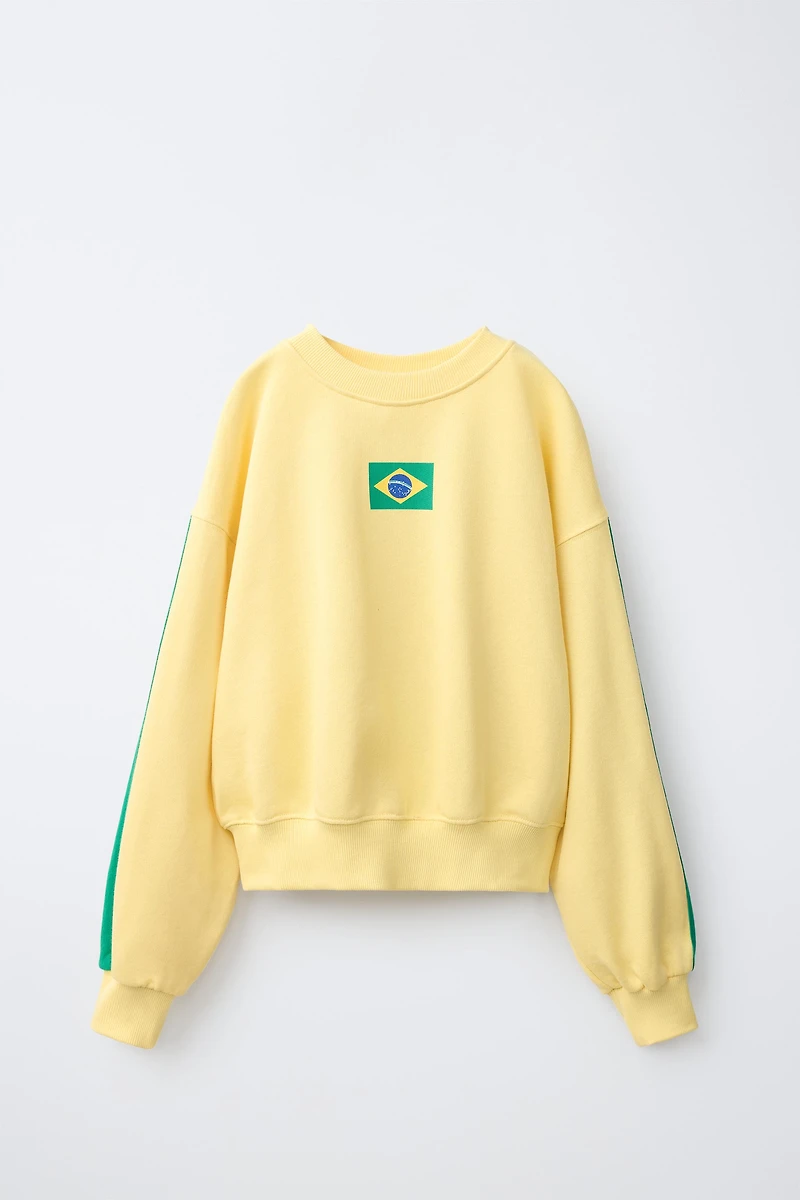 BRAZIL PRINT SWEATSHIRT