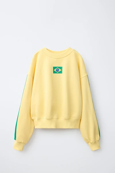 BRAZIL PRINT SWEATSHIRT