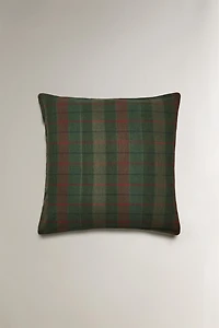 CHRISTMAS TARTAN CHECK COTTON PILLOWCASE