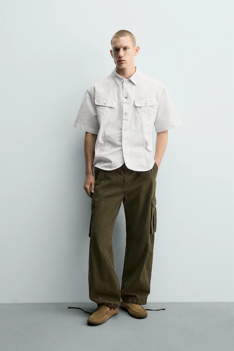 WASHED BOXY FIT OVERSHIRT