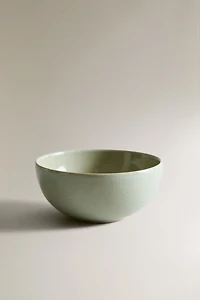 ENAMELED STONEWARE BOWL