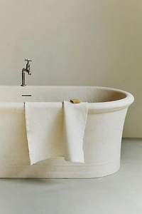 PLEATED TEXTURED BATH MAT