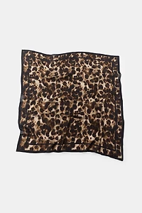 ANIMAL PRINT SILK SCARF