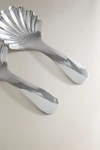 SHELL-SHAPED STEEL DESSERT SPOON SET