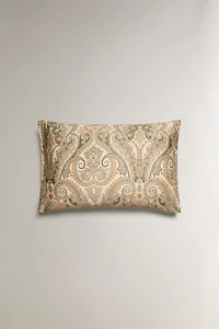 TAIE D’OREILLER COTON SATIN PAISLEY (300 FILS)