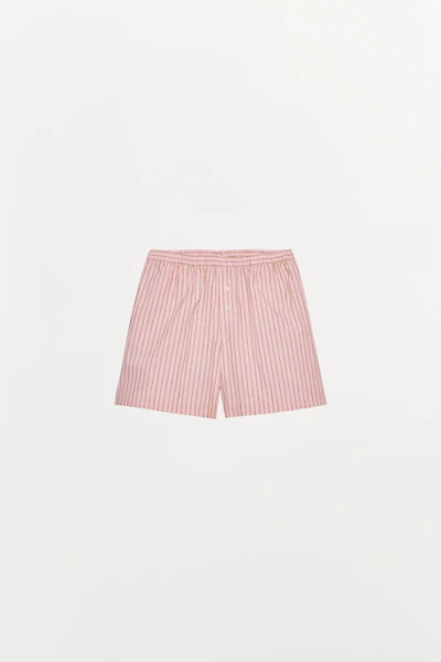 STRIPED SHORTS WITH COTTON