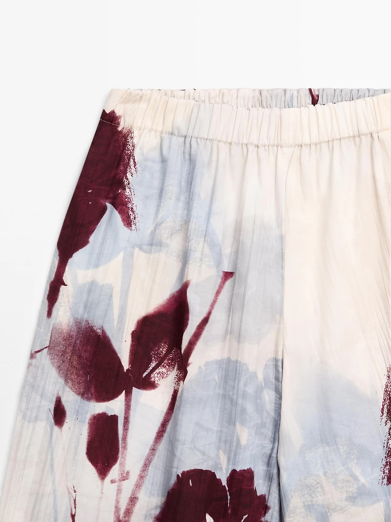 Jupe-culotte imprimée