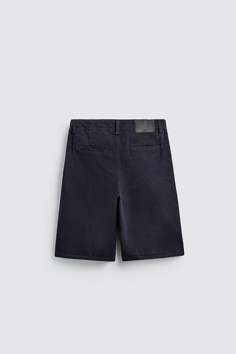 RELAXED FIT DENIM SHORTS