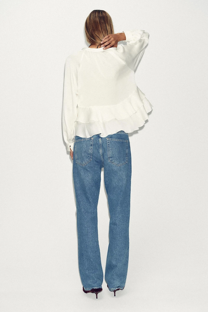 RUFFLED BLOUSE