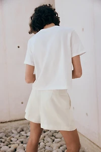 EMBOSSED FLOWER T-SHIRT