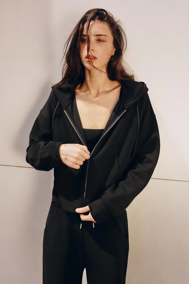 INTERLOCK HOODED SWEATSHIRT