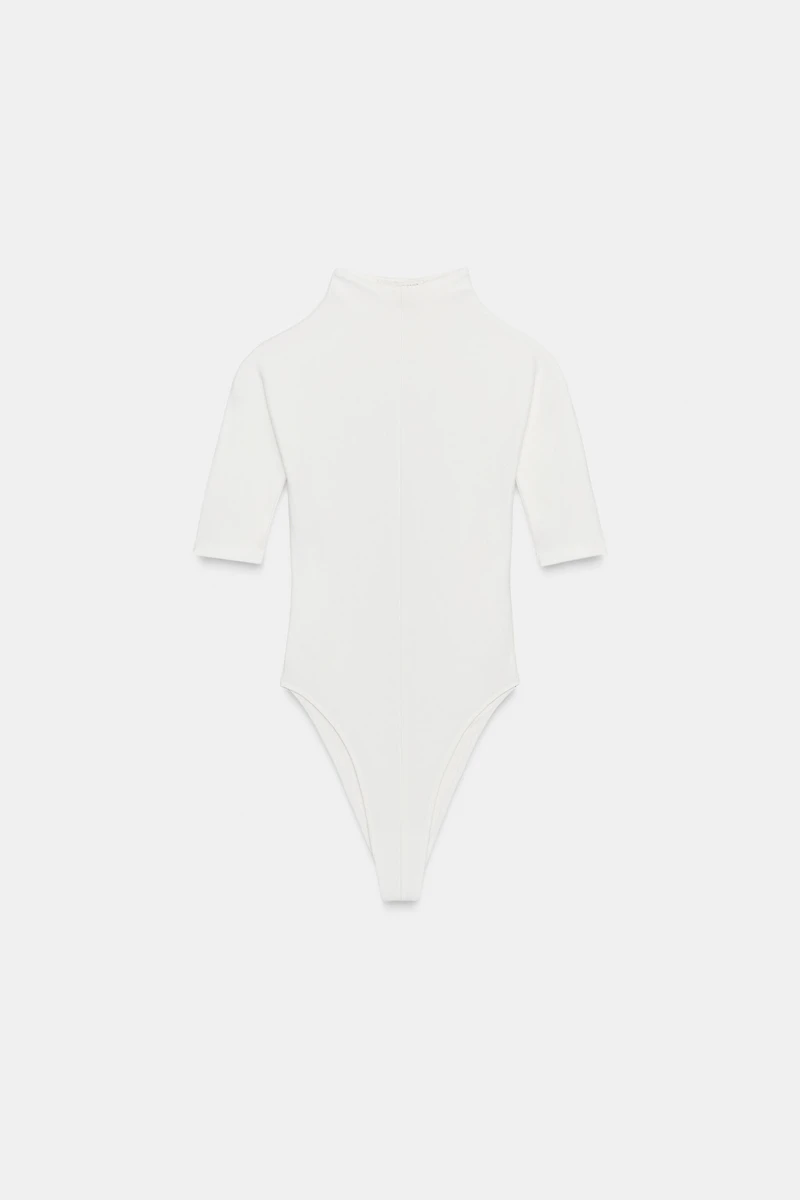 RUSTIC MOCK NECK BODYSUIT