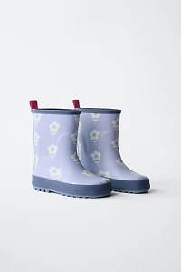 FLORAL RAIN BOOTS