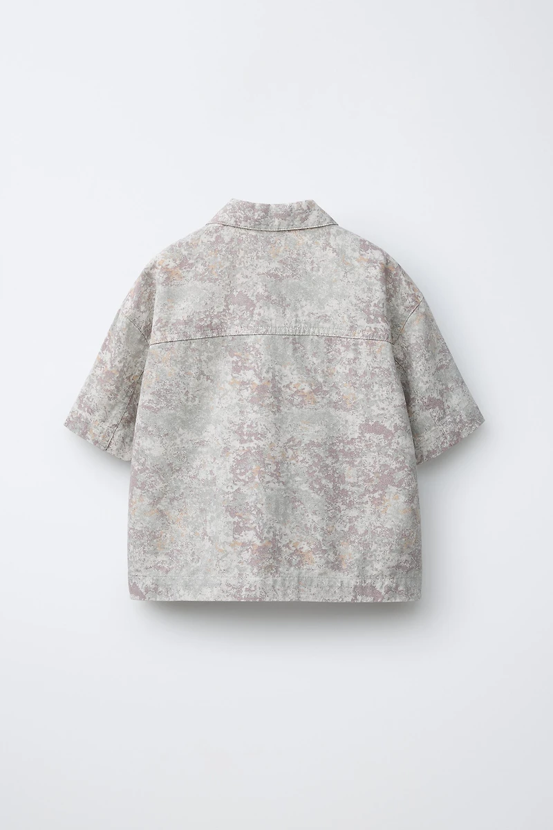 CHEMISE EN SERGÉ IMPRIMÉE