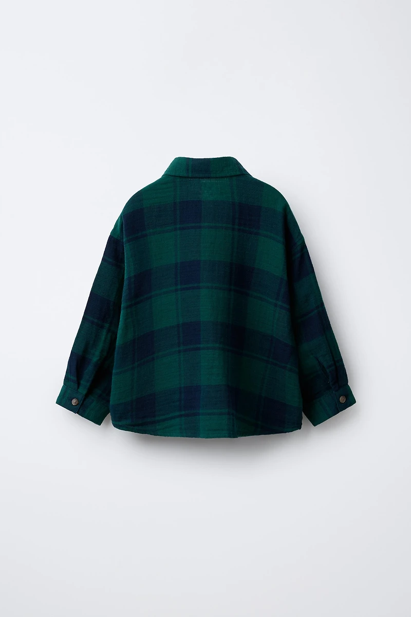 CHEMISE TEXTURÉE À CARREAUX
