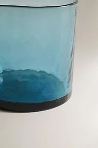 TEXTURED GLASS TUMBLER