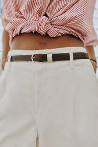PLEATED BELTED SHORTS