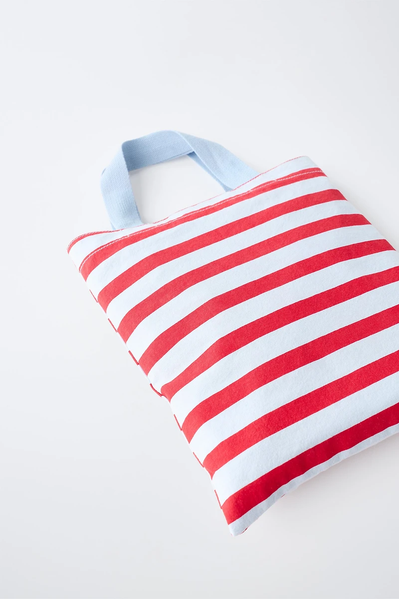 STRIPED PRINT BAG