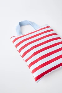 STRIPED PRINT BAG