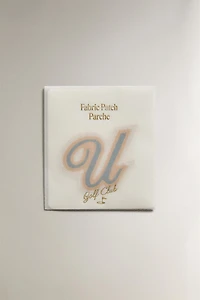 COTTON U LETTER PATCH