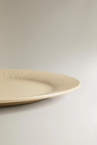 STRIPED STONEWARE DINNER PLATE