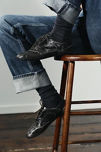 DISTRESSED LEATHER SHOES