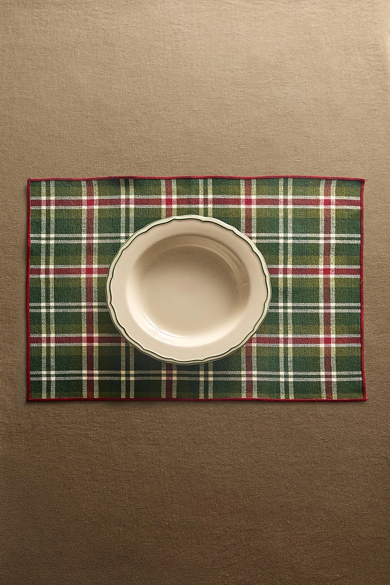 CHRISTMAS CHECK PLACEMAT (SET OF 2)