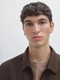 Total look linen overshirt